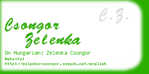 csongor zelenka business card